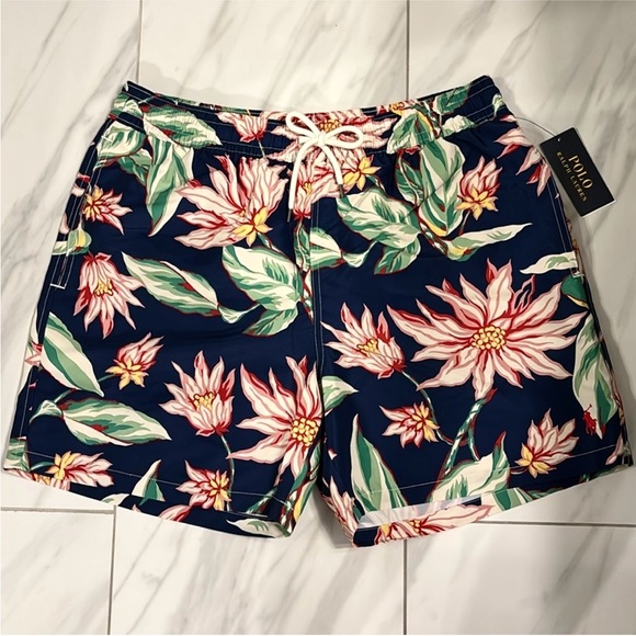 Men's Polo Ralph Lauren Floral Swim Shorts